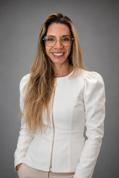 Retrato de Dra. Fabíola Bergoli, mentora do A3 Programa Clínico